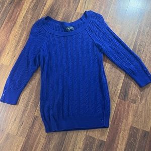 Open knit sweater